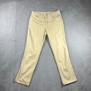 Ballin Khaki Pants Men 34x31 Straight Leg Business Casual Preppy Travel Trousers